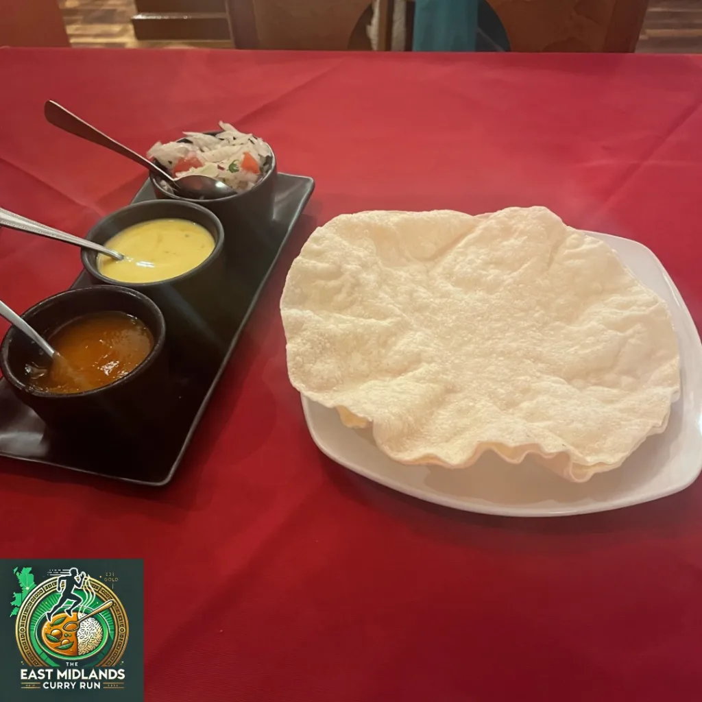 Poppadom and dips